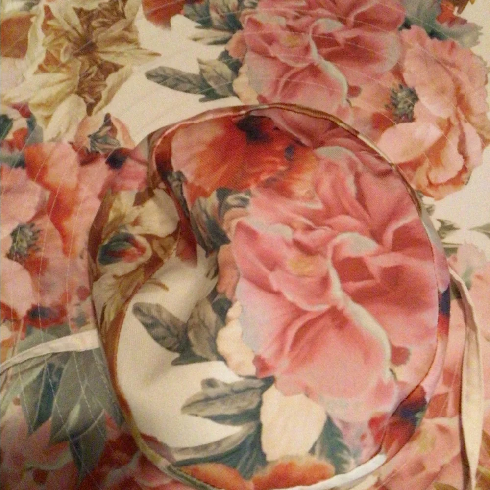 Rare Wyeth super big boho blooms sun hat - Picture 3 of 4